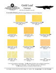 Color Chart, Eytzinger Crocodile Gold Leaf @ seppleaf.com @ seppleaf.com