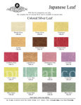 Color Chart, Colored Silver Leaf @ seppleaf.com @ seppleaf.com