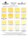 Color Chart, Monarch Gold Leaf @ seppleaf.com @ seppleaf.com