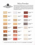 Color Chart, Mica Powders, 24 Colors @ seppleaf.com @ seppleaf.com