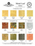 Color Chart, Nazionale, Metal and Variegated Leaf @ seppleaf.com @ seppleaf.com